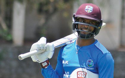 West Indies and Barbados batting star Shai Hope.