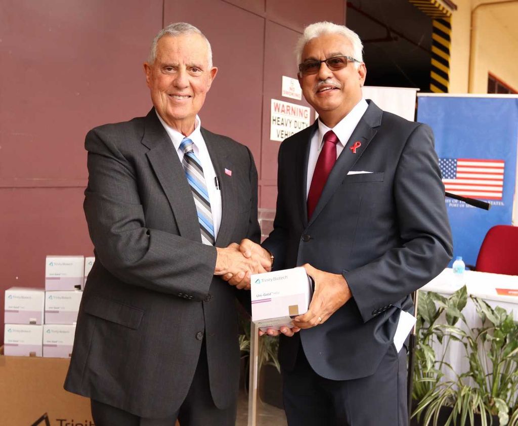 US donates 110,000 rapid HIV test kits Trinidad Guardian