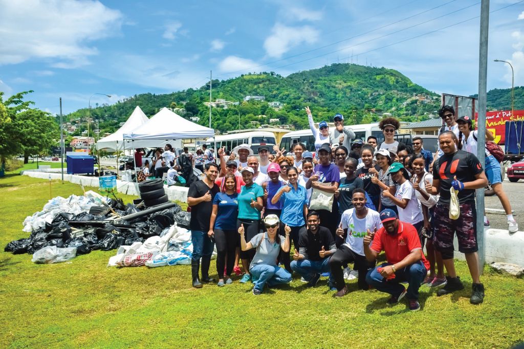 Volunteers clear over 2,000 pounds of garbage off foreshore Trinidad