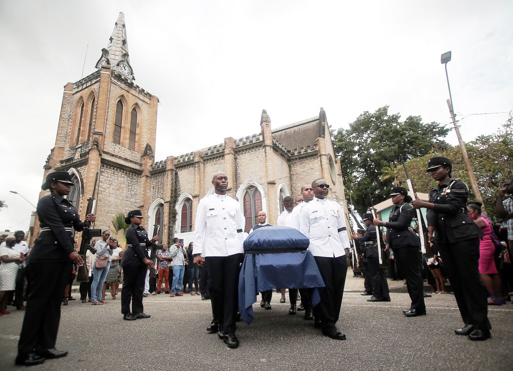 Batchmate as murdered cop's funeral them Father' Trinidad
