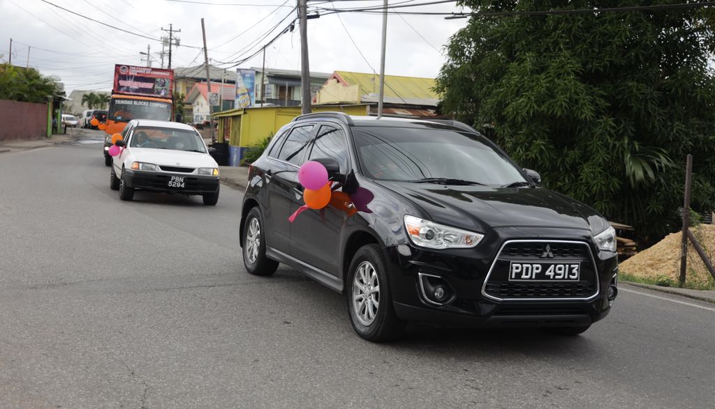 Fyzabad community holds motorcade to highlight violence against women