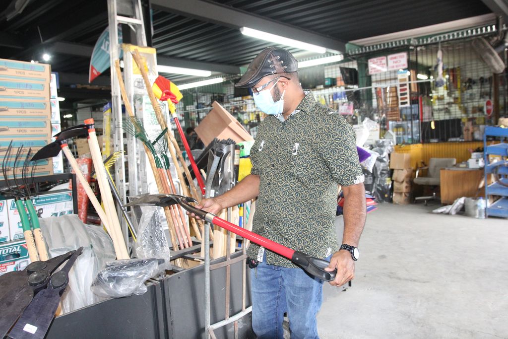 No rush but customers make use of open hardware stores Trinidad Guardian