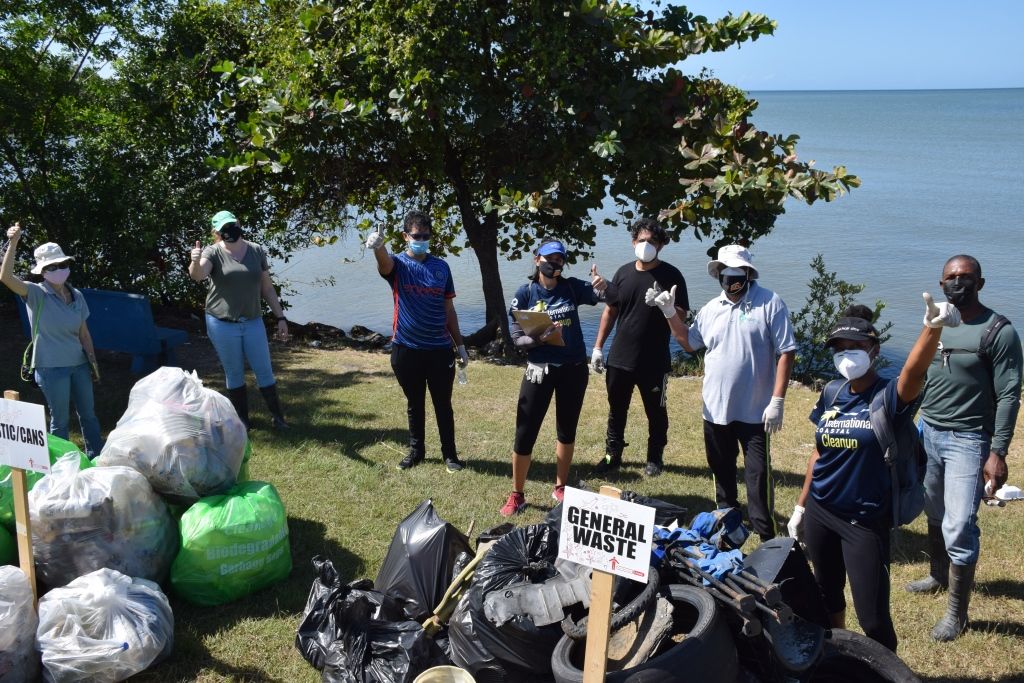 630 pounds of garbage collected along Foreshore in 2 hours Trinidad