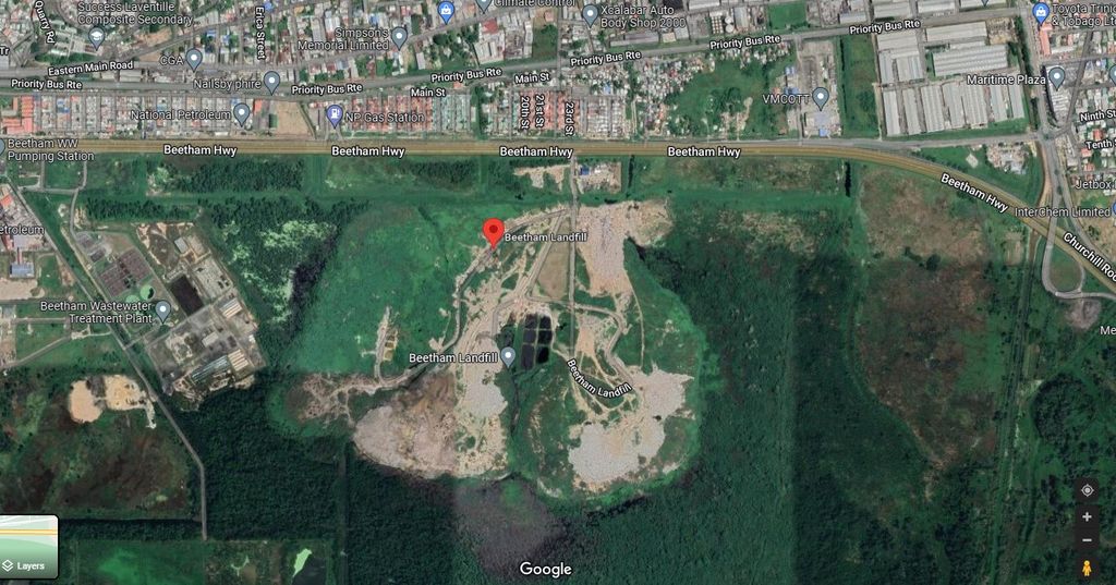 SWMCOL Beetham landfill fire contained Trinidad Guardian