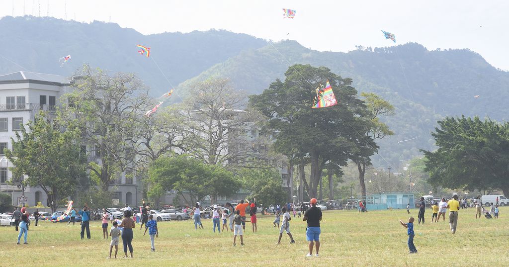Kite flying, picknicking return to Queen’s Park Savannah Trinidad