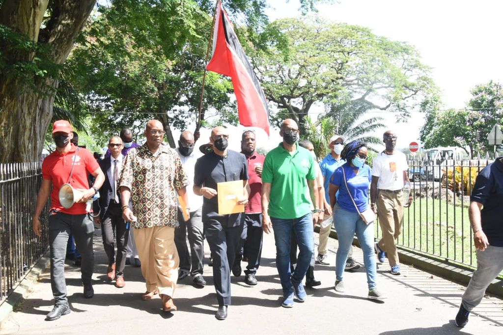 Unions deliver letters of noconfidence in PM Trinidad Guardian