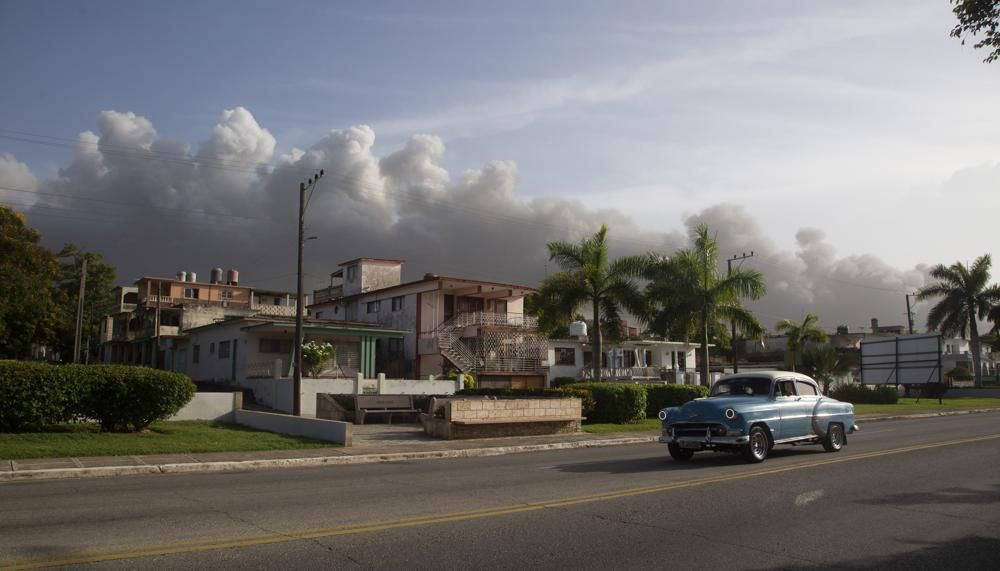 Raging fire consumes 4th tank at Cuba oil storage facility Trinidad