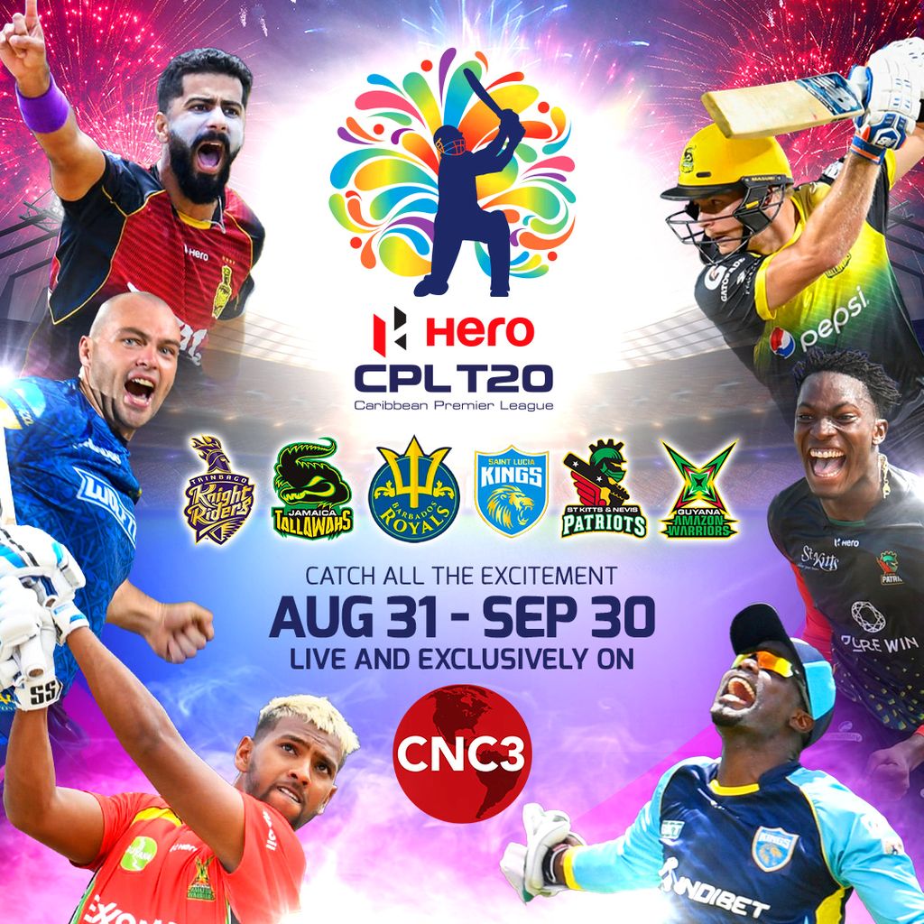 Caribbean Airlines is the official airline of the Caribbean Premiere League 2022