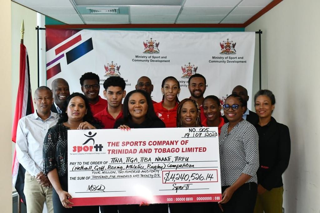 National Governing Bodies receive TT 4.2 Million from Sports Ministry