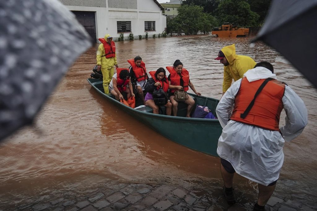 Southern Brazil has been hit by the worst floods in 80 years. At least ...