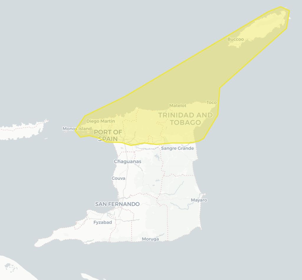 Adverse Weather Alert Yellow Level extended - Trinidad Guardian