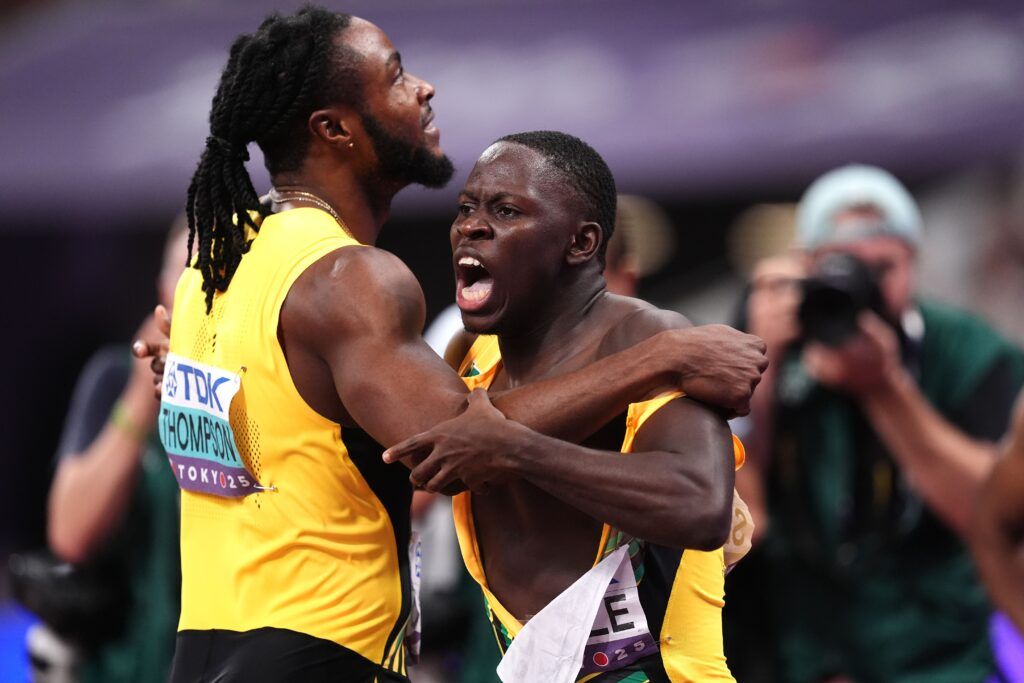 Seville shocks Thompson, Lyles to win gold, Alfred ‘happy’ with bronze medal