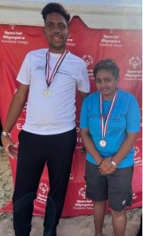 Special Olympics T&T Unified basketball team in Guadeloupe