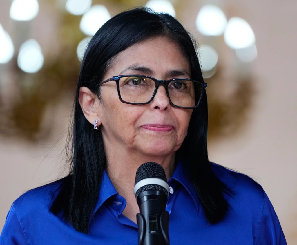 Delcy Rodríguez responds to criticism over Essequibo brooch amid ICJ case