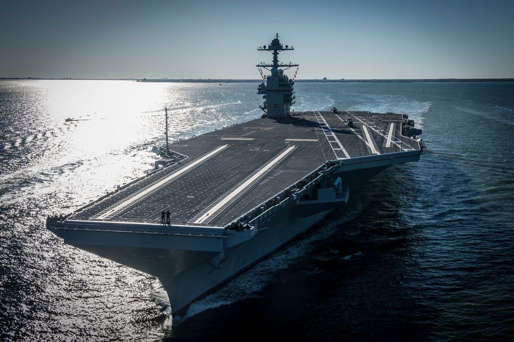 US military buildup decreases in region as USS Gerald R Ford leaves