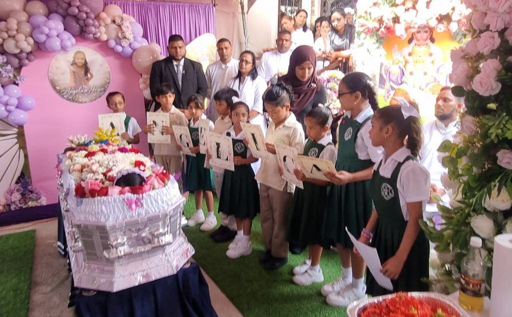 Final farewell for seven-year-old Angelica Jogie