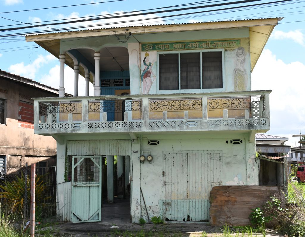 The home of Sewdass Sadhu, now in a dilapidated state. 