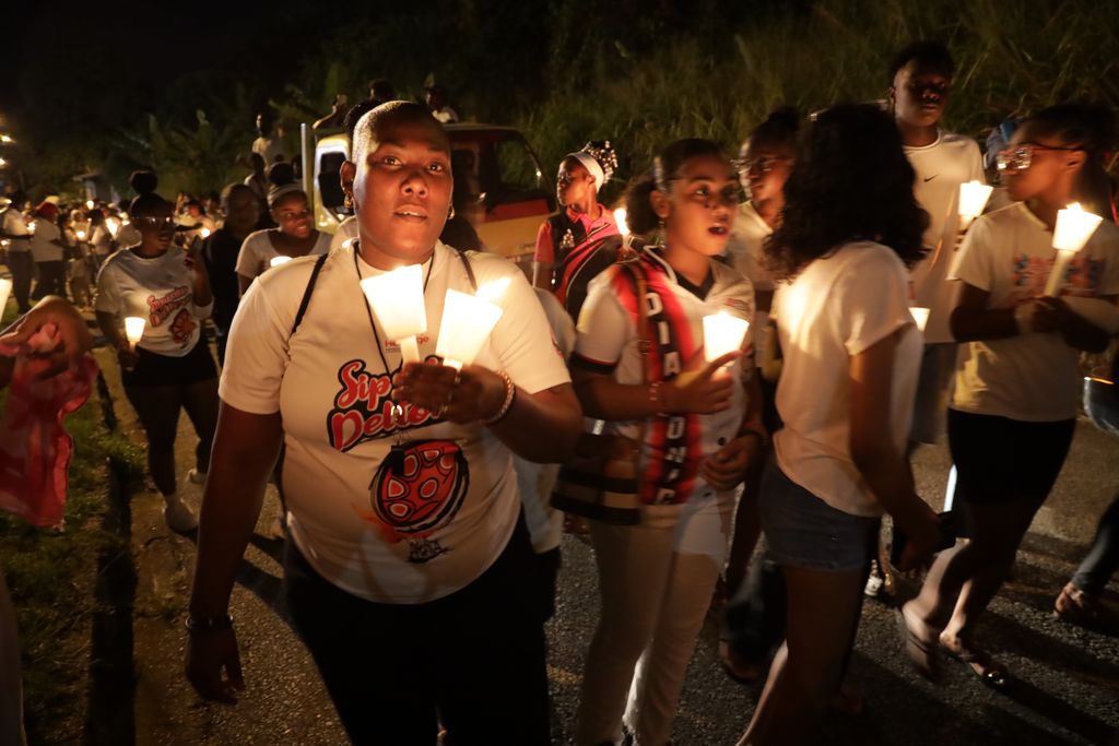 Siparia residents walk for peace as police declare Sennon Village a no-crime zone