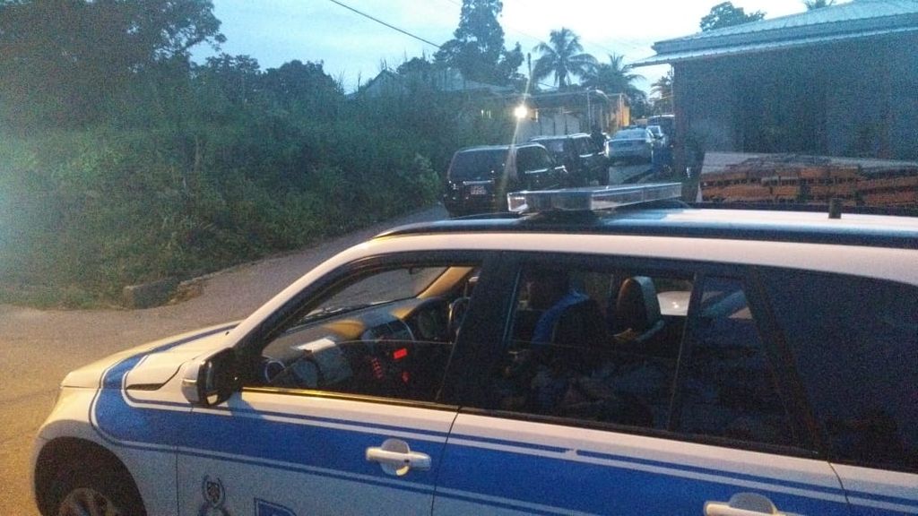 The scene of the triple killing in Todds Road