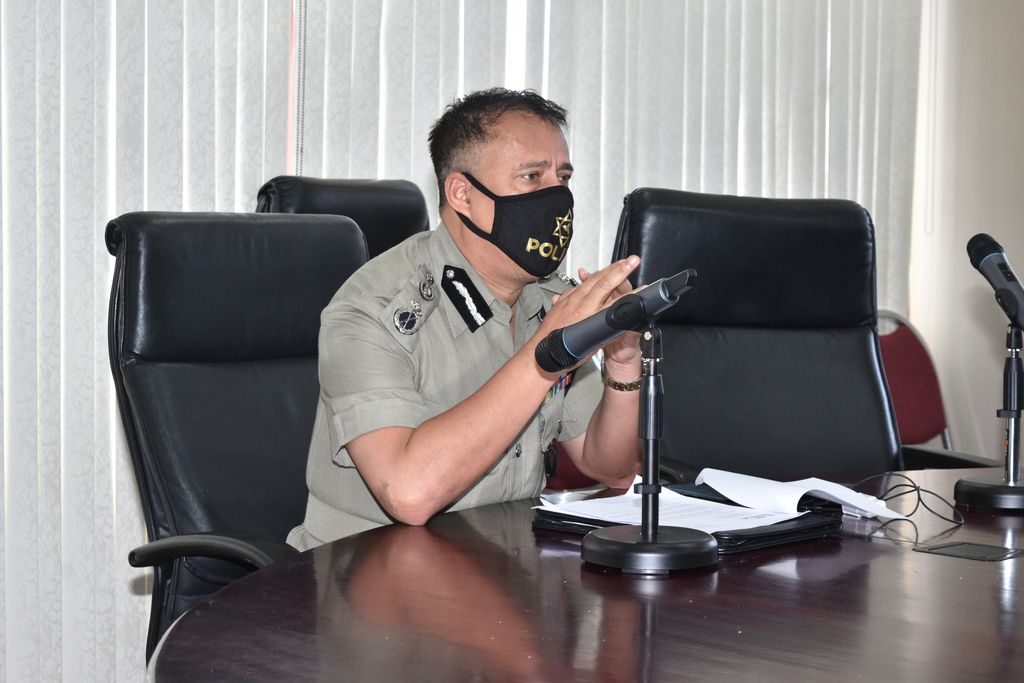 CoP Gary Griffith at  Virtual Meeting with POS Mayor, DOMA and POSD Heads 