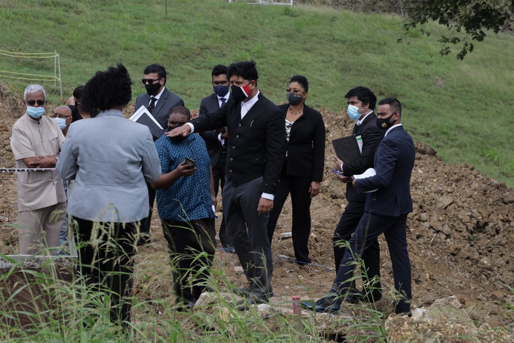 File photo: Justice Frank Seepersad visits the Monkey Town Public Cemetery, Monkey Town, Barrackpore in February of 2021.