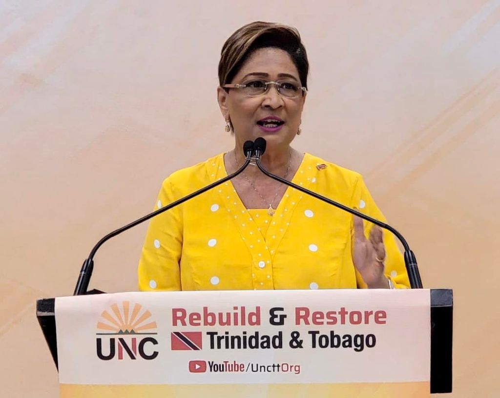 UNC leader Kamla Persad-Bissessar.