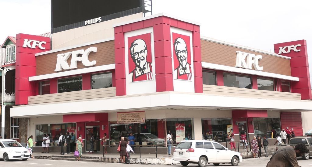 KFC branch at Independence Square, Port-of-Spain. 