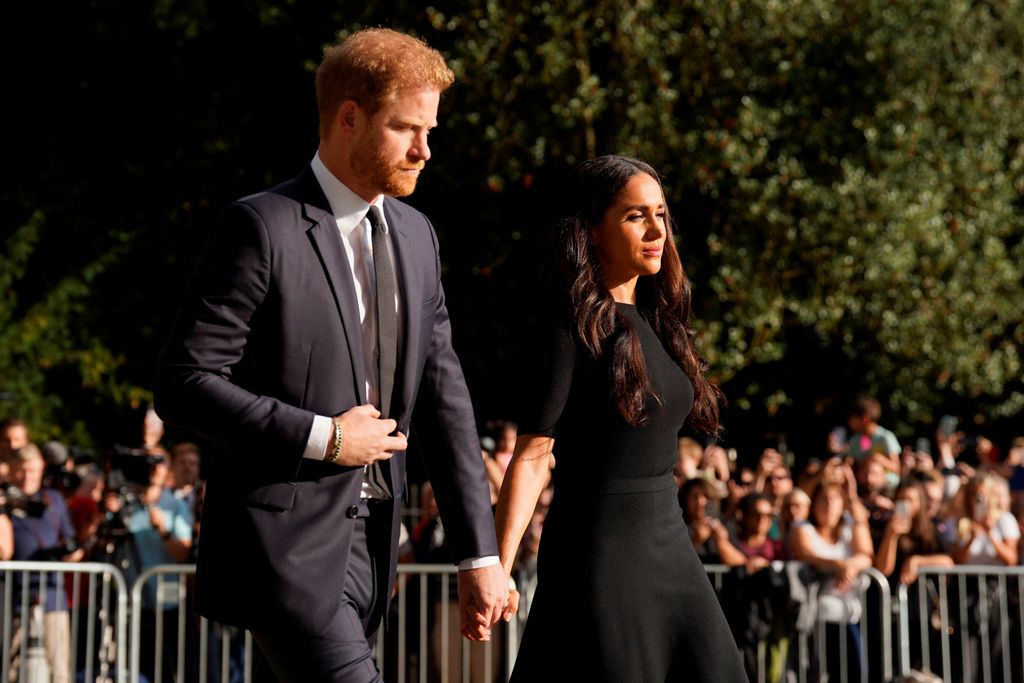 Meghan, Duchess of Sussex and Prince Harry at Windsor Castle.