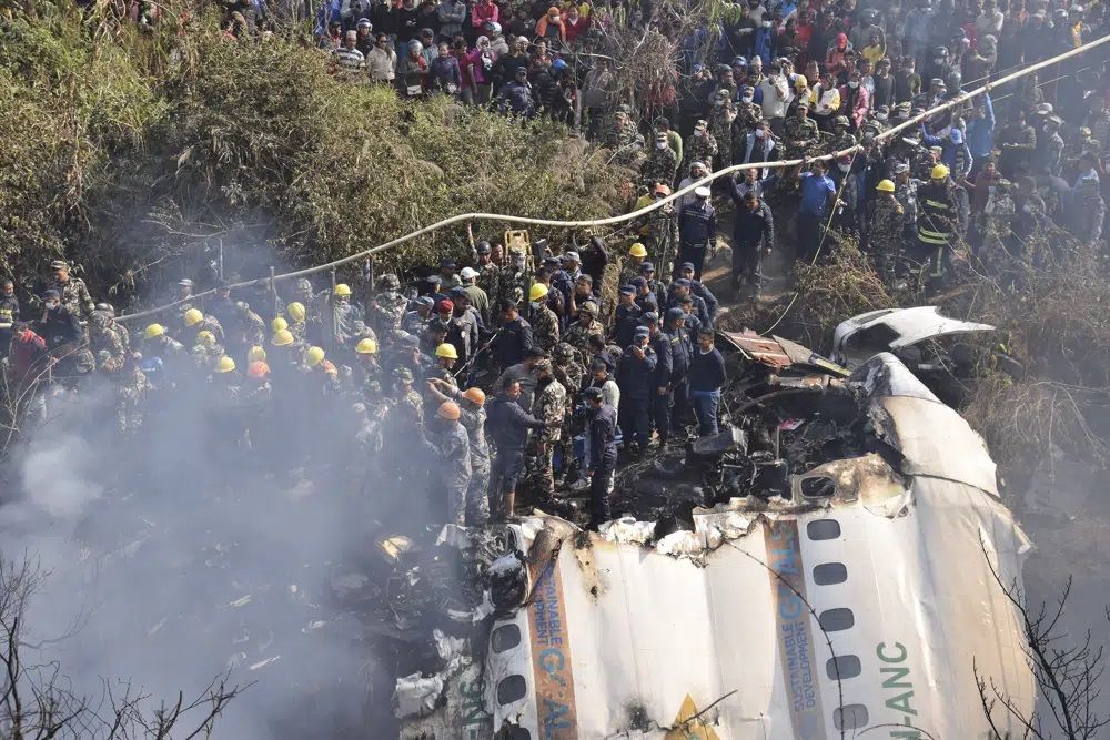 68 dead, 4 missing after plane crashes in Nepal resort town - Vimarsana News
