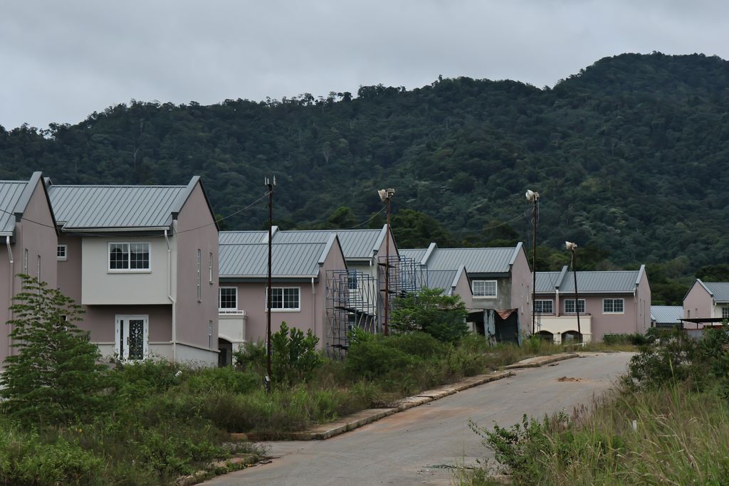 A row of apartments at the Housing Development Corporation’s Trestrail Development.