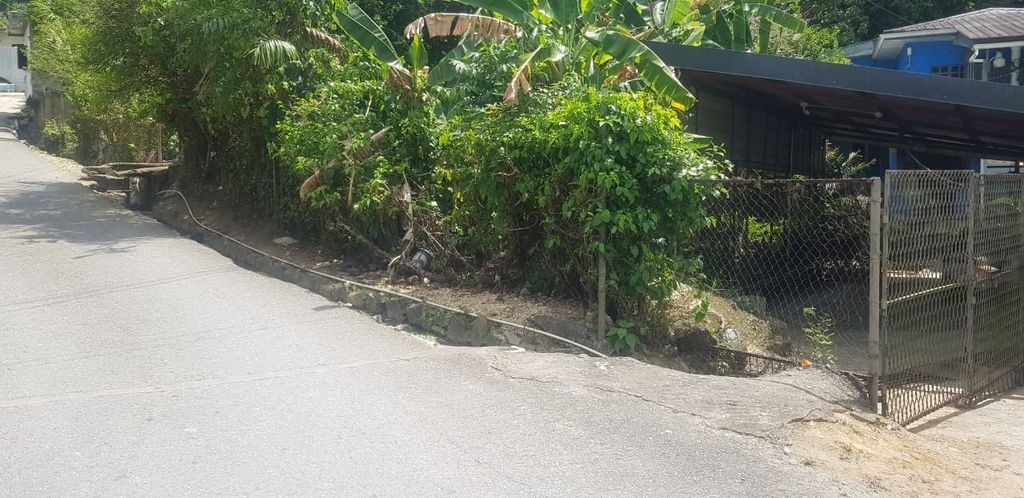 The area where the four-year-old boy was grazed with a bullet on Stoer Drive, Petit Valley, yesterday.