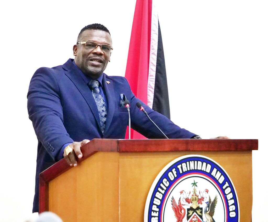 Minister of Homeland Security Roger Alexander speaks at the post-Cabinet media briefing yesterday.