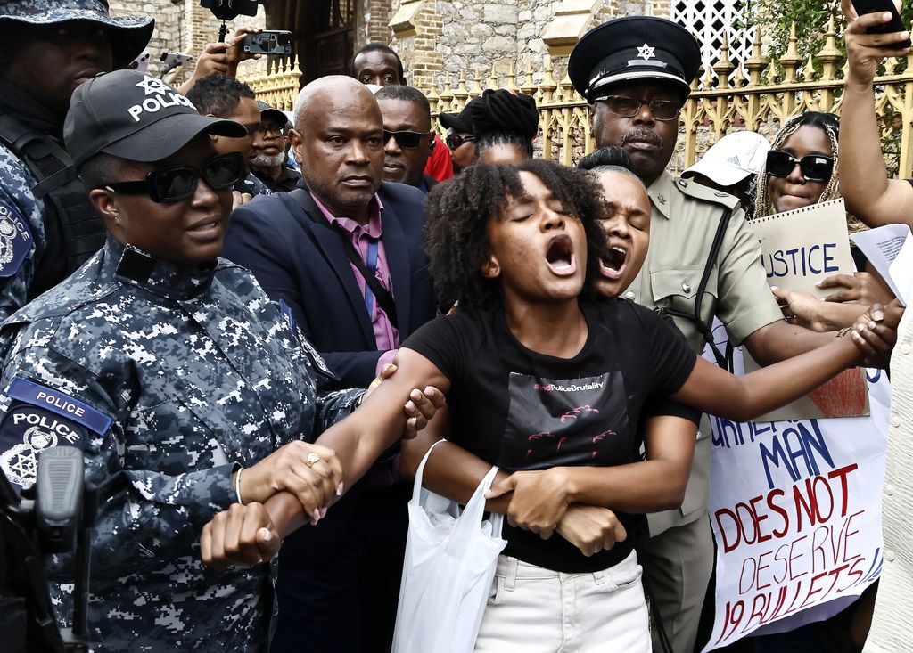Protest over Samaroo case ends in arrests, stand-off with police ...